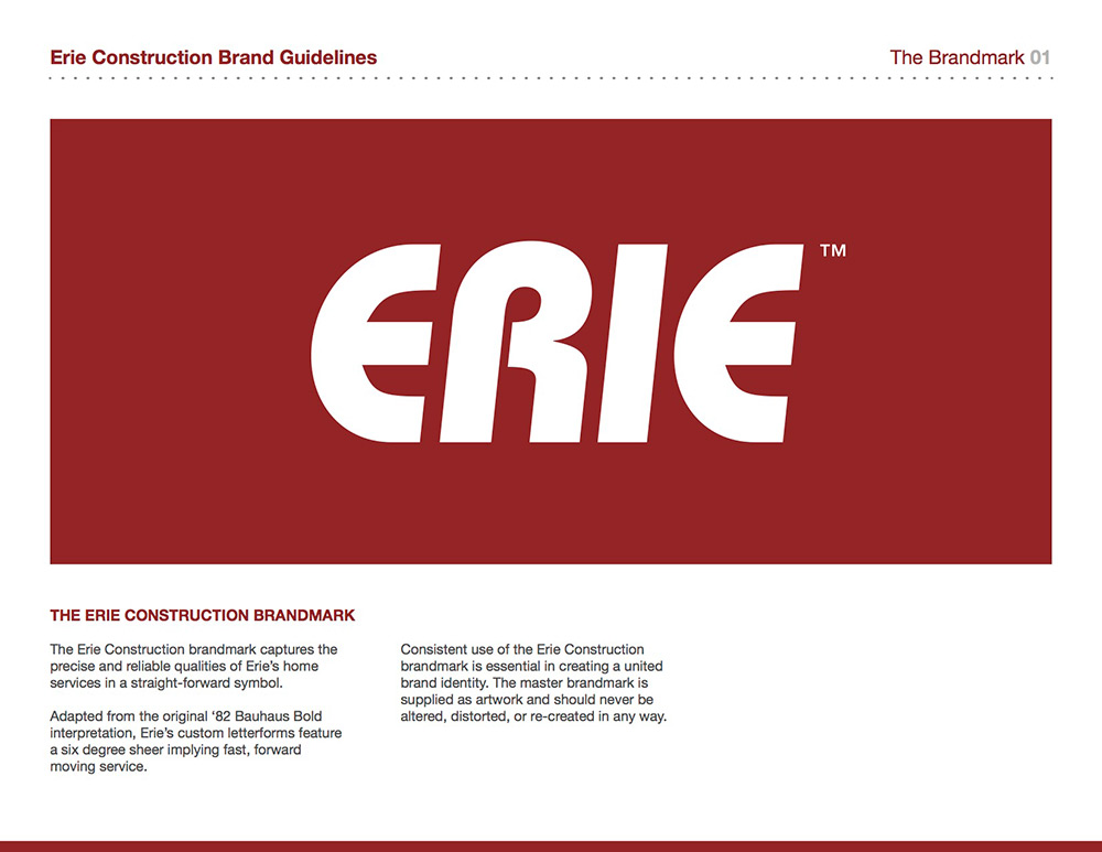The Erie Construction Brandmark